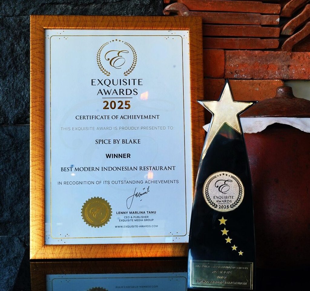 Spice by Blake has won Best Modern Indonesian Restaurant by Exquisite Awards 2025
